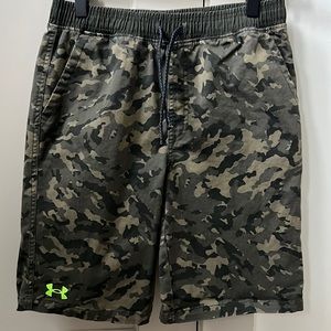 UA Camo Shorts- YL
